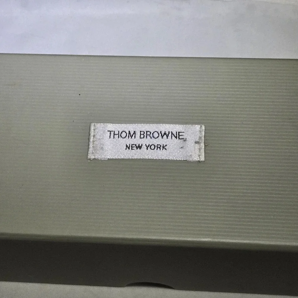 Thom Browne TB-1001c-56 Sunglasses White Circular Frames *READ